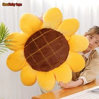 new soft plant sunflower plush stuffed toys cute chair car plushies cushion office nap pillow for girls kids nice birthday gift