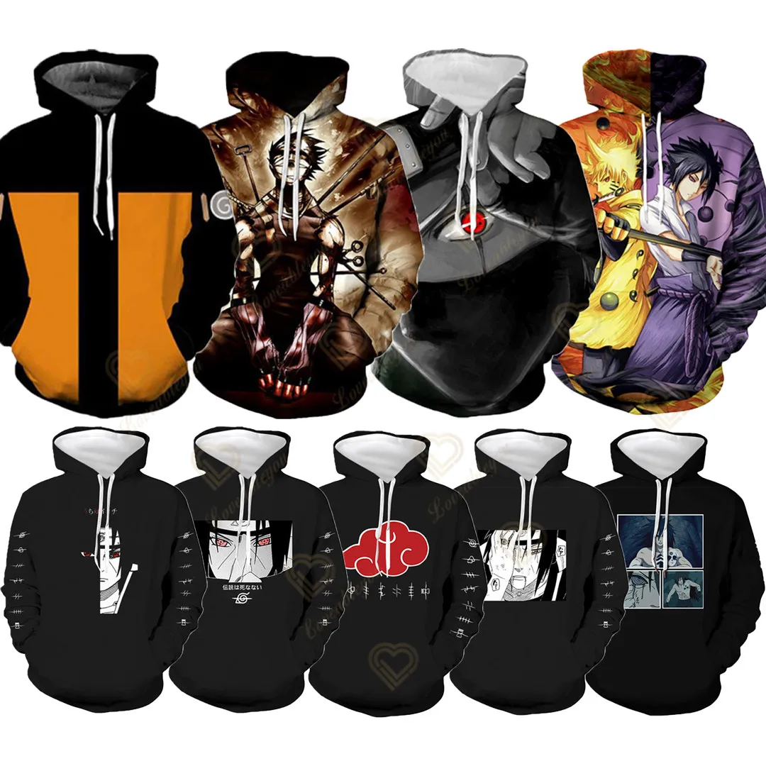 

Naruto Children Costume Spring Boy Hoodie Kids Clothes Funny Uzumaki Akatsuki Hoodies for Teen Girls 4-14Y Baby Boys Sweatshirt