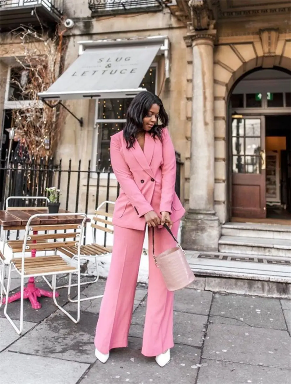 костюм женский 2023 Women Suits 2 Pieces Peaked Lapel Formal Double-Breasted Jacket Fashion High-Quality Office Ladies Blazer Se