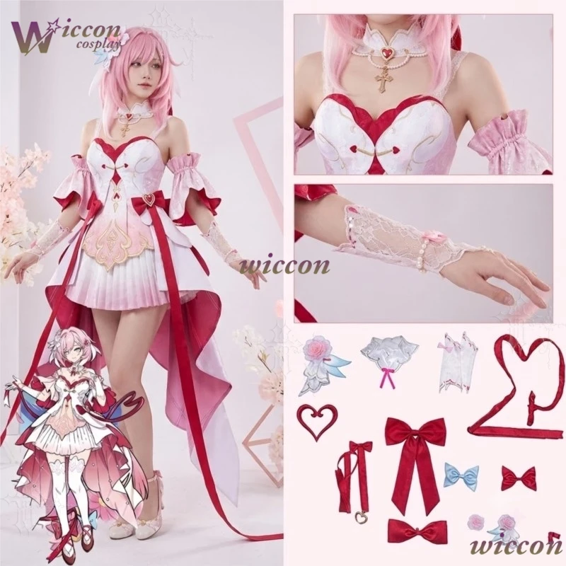 Фото Костюм для косплея CosRoom Honkai Impact 3rd Elysia Night Bloom Grace, полный комплект персонажа из игры, для Comic Con, Хэллоуина, в стиле Лолита №2