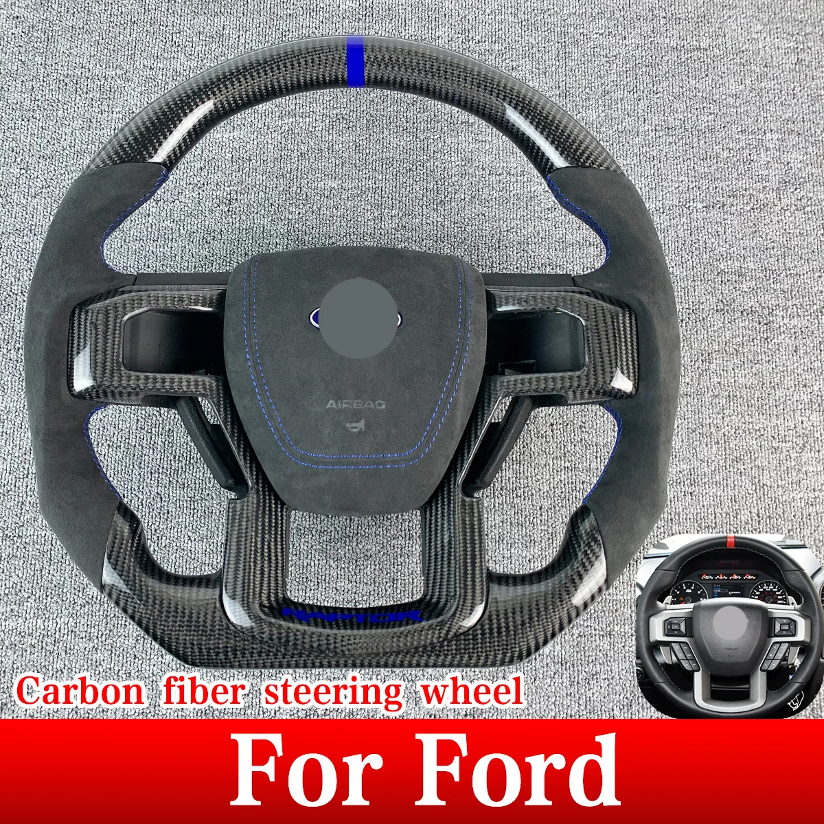 

Руль из углеродного волокна для Ford Raptor F150 F350 F250