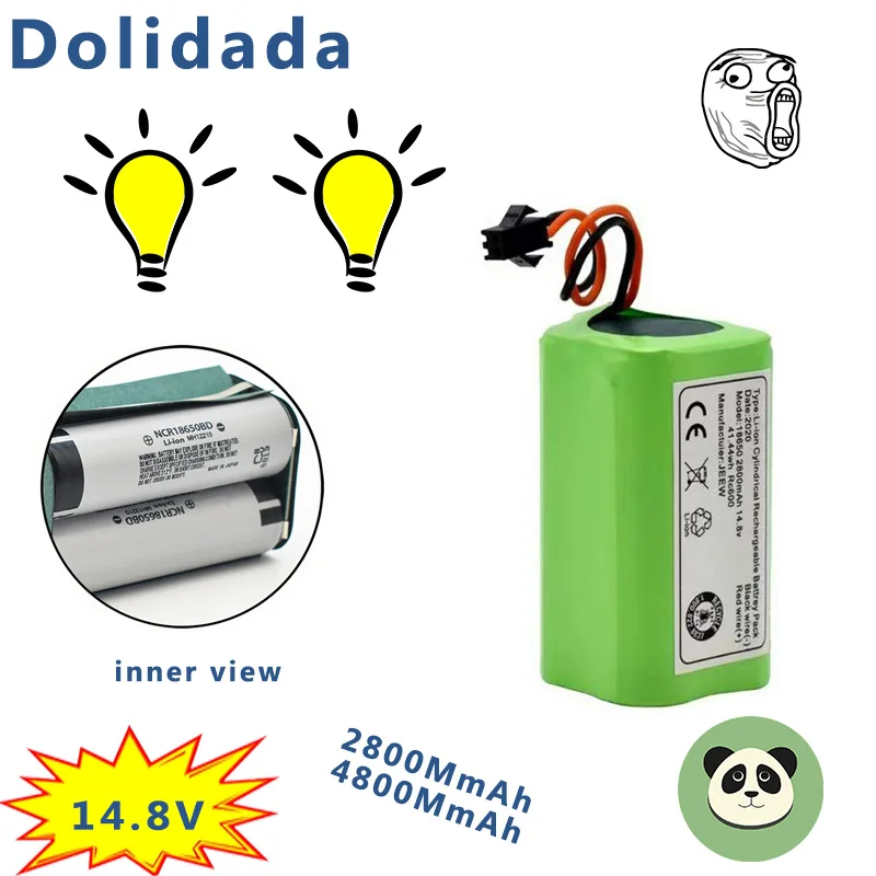 

Литий-ионный аккумулятор для Conga Excellence 100% Ecovacs Deebot N79 N79S DN622 Eufy Robovac 11 11 11S 12 15C 15S 35C, 14,8 в, 990 Ач