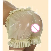 transparent latex rubber tight shorts fetish women underwear briefs custom made no zip