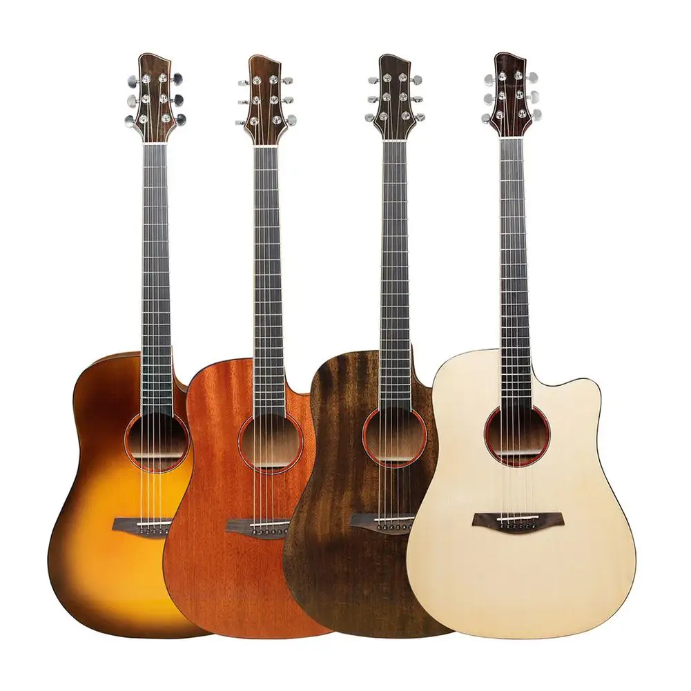 

Акустическая гитара 40 дюймов, красное дерево, фольклорная гитара с гаечным ключом, салфетка, музыкальные инструменты, подарки для начинающих, детей