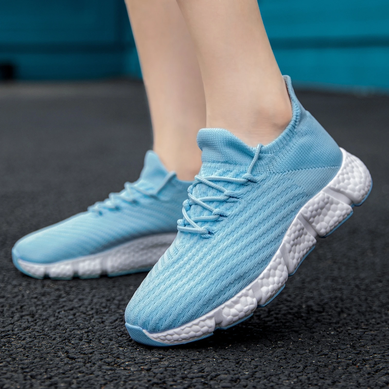 Women Running Shoes Outdoor Shock Absorption Sports Lightweight Ladies Sneakers Comfortable Casual Walking Shoes