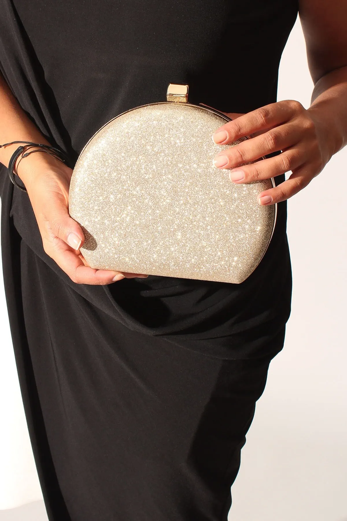 

Fashion Style Sand Glitter Light Gold women's Evening Dress Bag