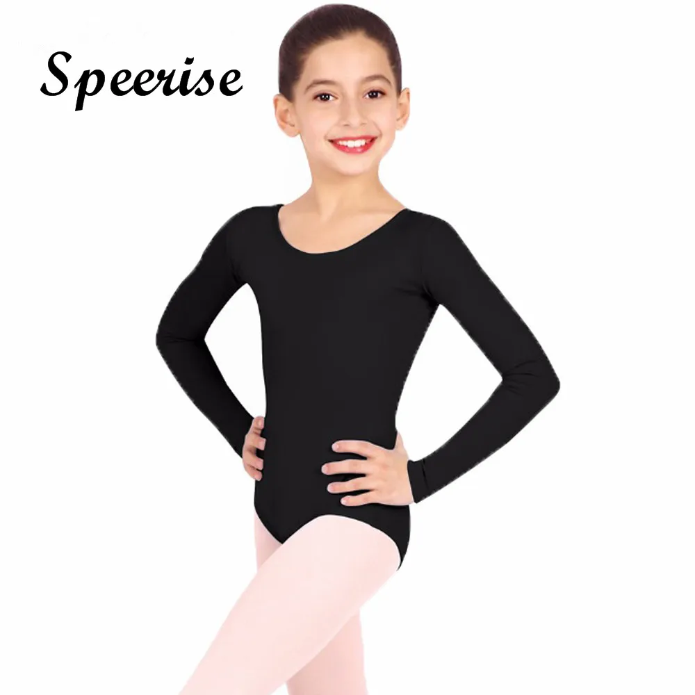 Speerise детский гимнастический трико с длинными рукавами для девочек купальник из