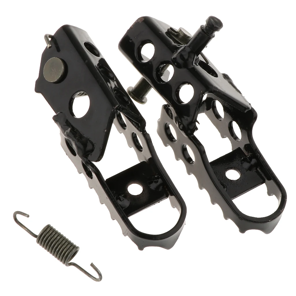 Пара передних подножек мотоцикла подножки педали + пружина для трикера