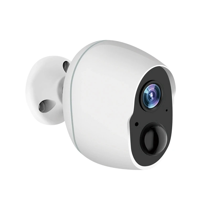 

BAAY Tuya Smart Life 5200Mah Rechargeable Battery IP66 Outdoor Wireless WIFI 1080P Surveillance Siren Battery Camera White