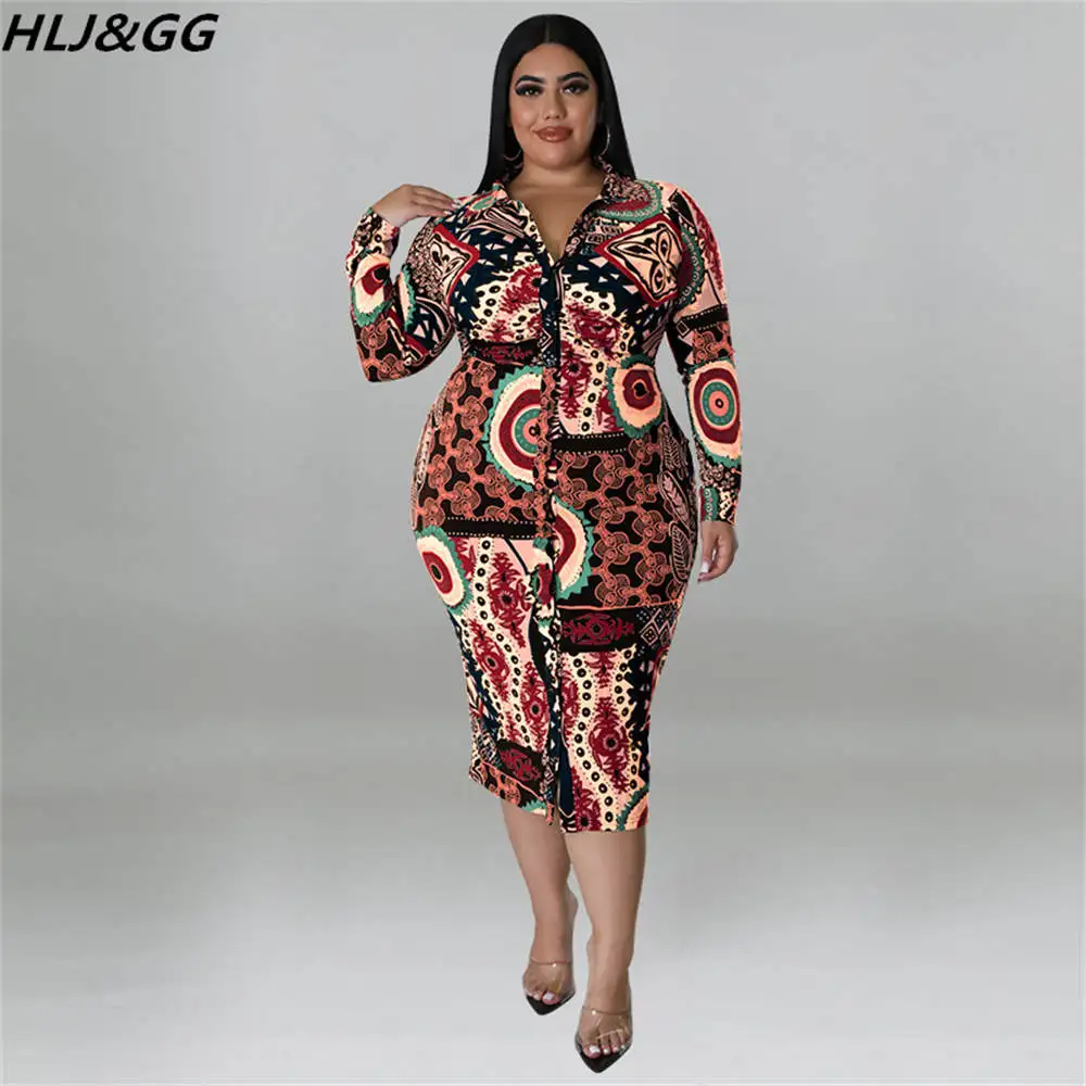 Женское платье-рубашка с длинным рукавом