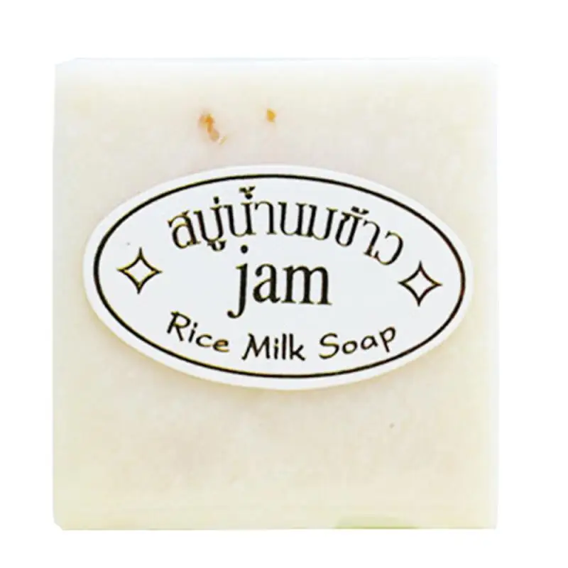 

Thailand JAM Rice Milk Soap Handmade Soap Whitening Moisturizing Brighten Skin Wash Face Body Cleaning Soap Skin Care 60g