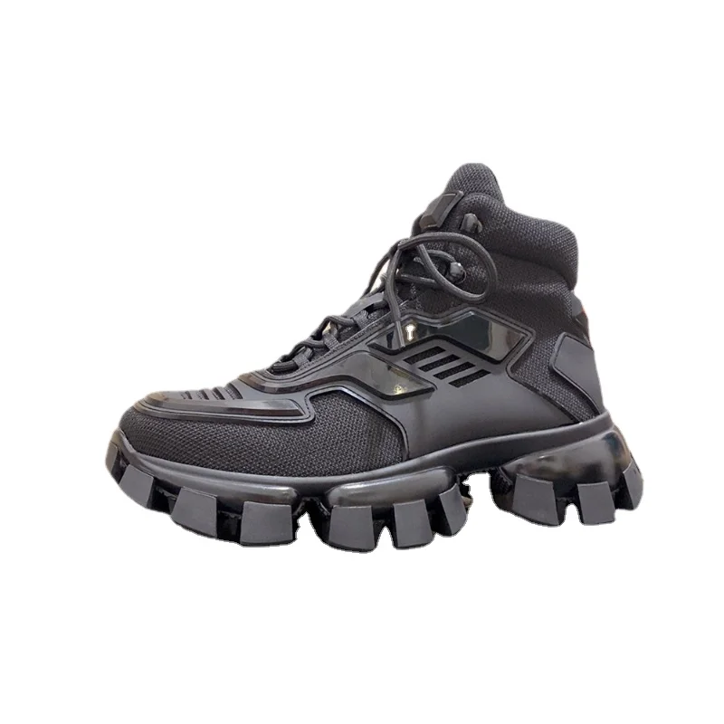 

Обувь с высоким верхом для мужчин и женщин, увеличенная Европейская мода, модные туфли-роботы, нескользящая подошва, повседневные спортивные ботинки для пар