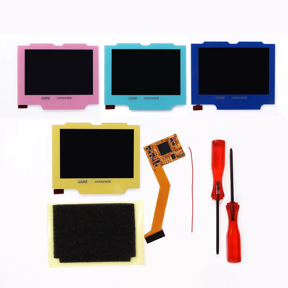 Многоцветный объектив GBA SP 10 уровней яркости IPS