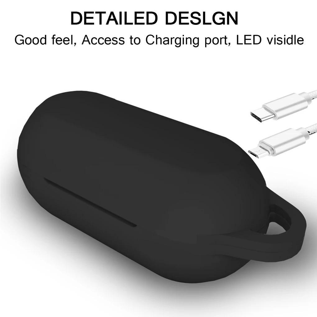 

Bluetooth Earphone Box Cover Wireless Earbuds Case Silicone Shell Replacement for Anker Soundcore Liberty Neo Red