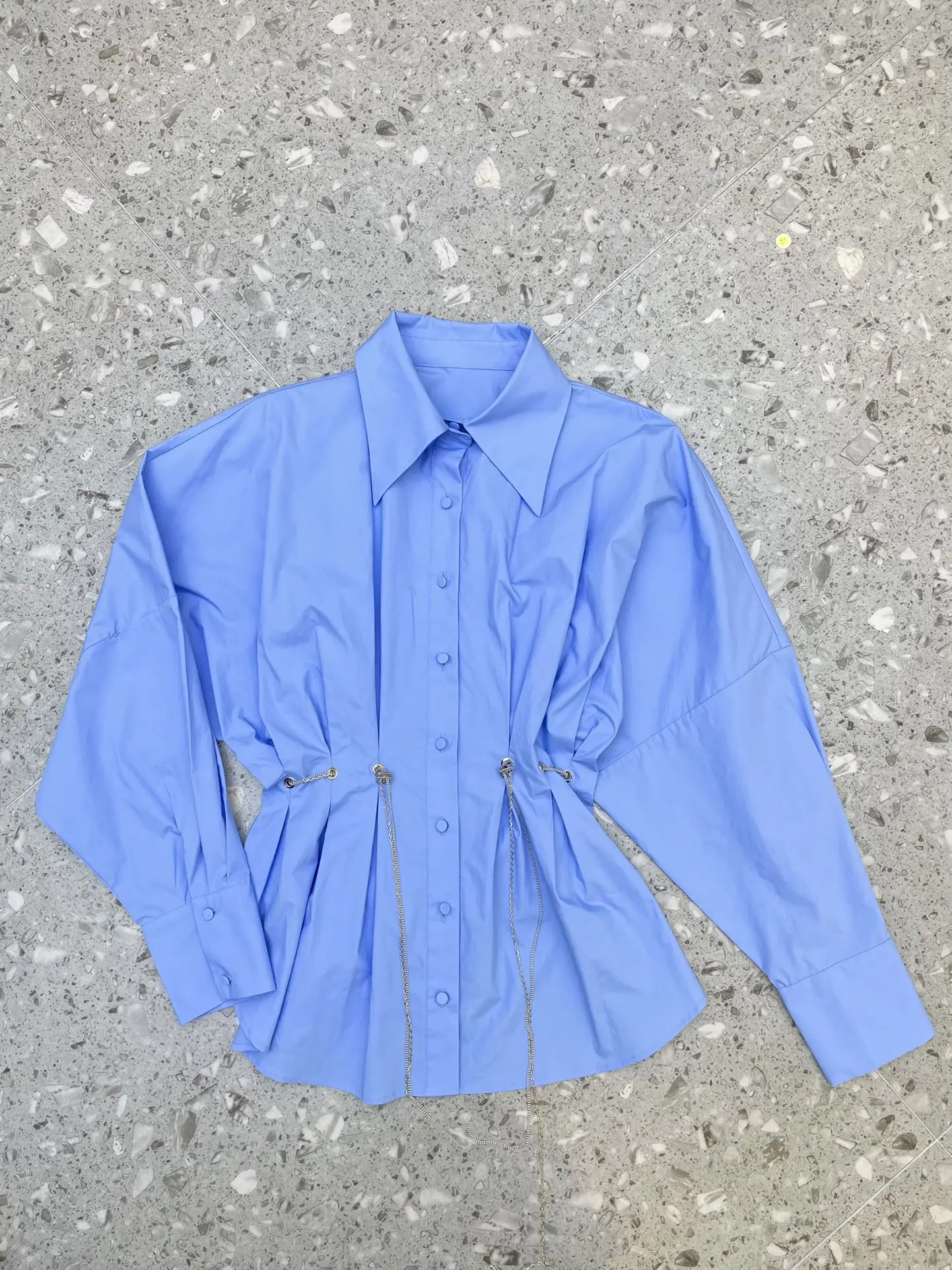 

Female Clothing Shirt Top Women Blouse Women Clothing Woman Clothes Fashion 2022 Women's Shirt Waist Chain Long Sleeve T-shirts