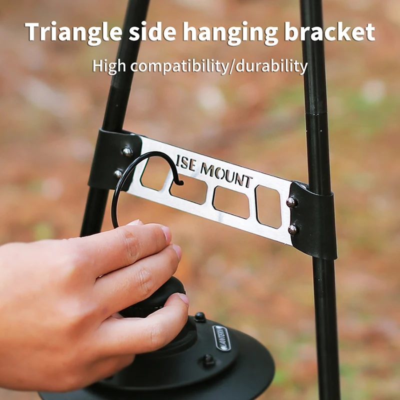 

Outdoor Triangular Storage Rack Side Hanging Rack Stainless Steel Storage Rack Camping Accessories Tableware Storage Rack Bracke