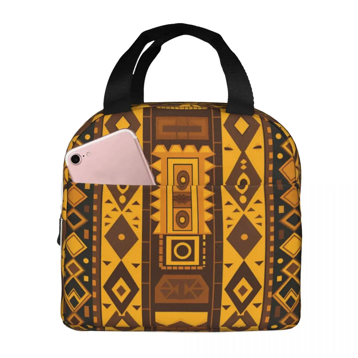 

Pineapple Insulated Lunch Bag for Women Men Leakproof Hot Cold Lunch Box Kids School Children School Food Tote Bags