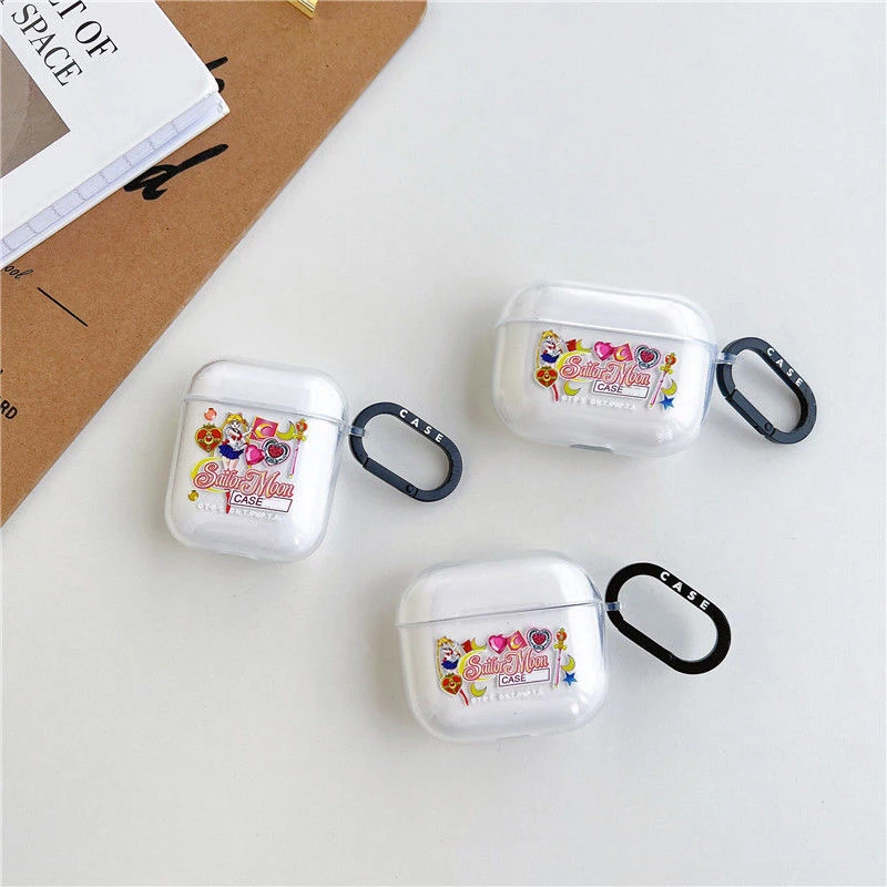 

Anime Sailor Moon AirPods 3 Case Apple AirPods 1 2 AirPods Pro Case IPhone Earphone Accessories Anti-drop Cover