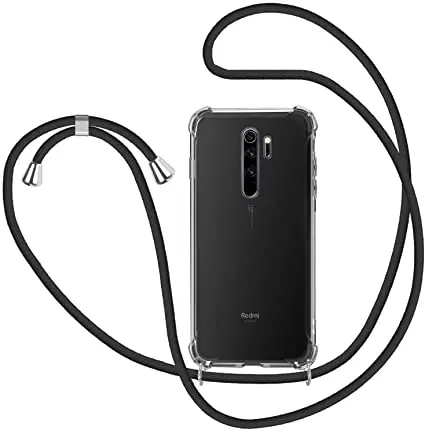 

Strap Cord Chain Phone Case for Xiaomi Redmi Note 10 10S 9S 9 9T 8T 8 7 6 5 Pro Max Lanyard Funda Transparent TPU Protect Cover
