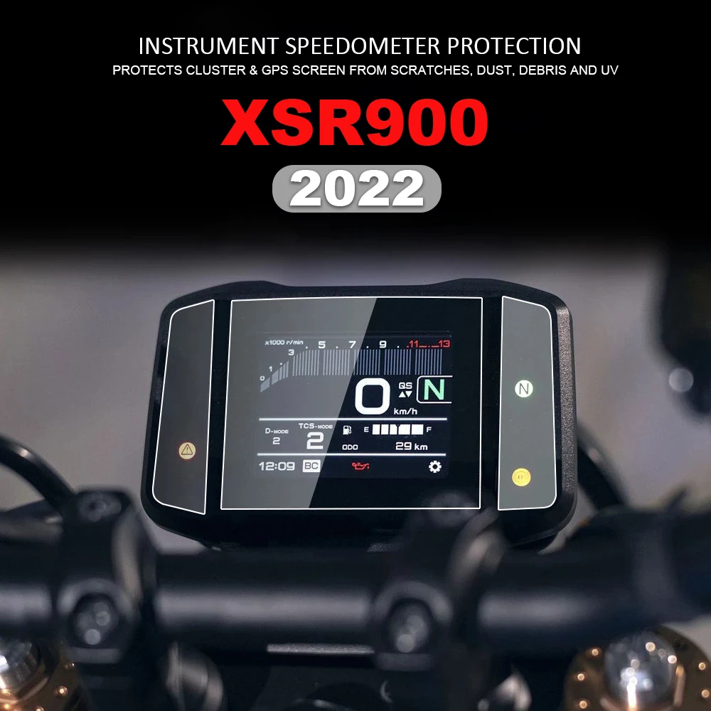 

Для Yamaha XSR 900 2022 XSR900 защитная пленка для инструментов, аксессуары, ультра-прозрачный антибликовый экран кластера царапин, TFT ЖК-дисплей