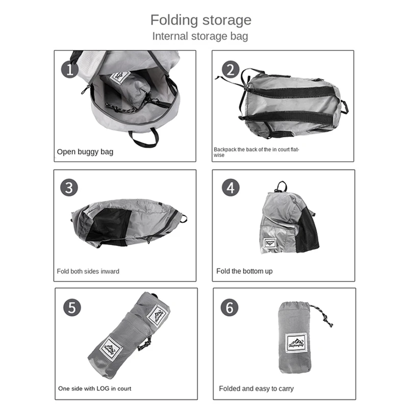 20L Легкий Портативный Складной Рюкзак Водонепроницаемая Сумка Ультралегкий Наружный Набор для Путешествий и Походов для Женщин и Мужчин.