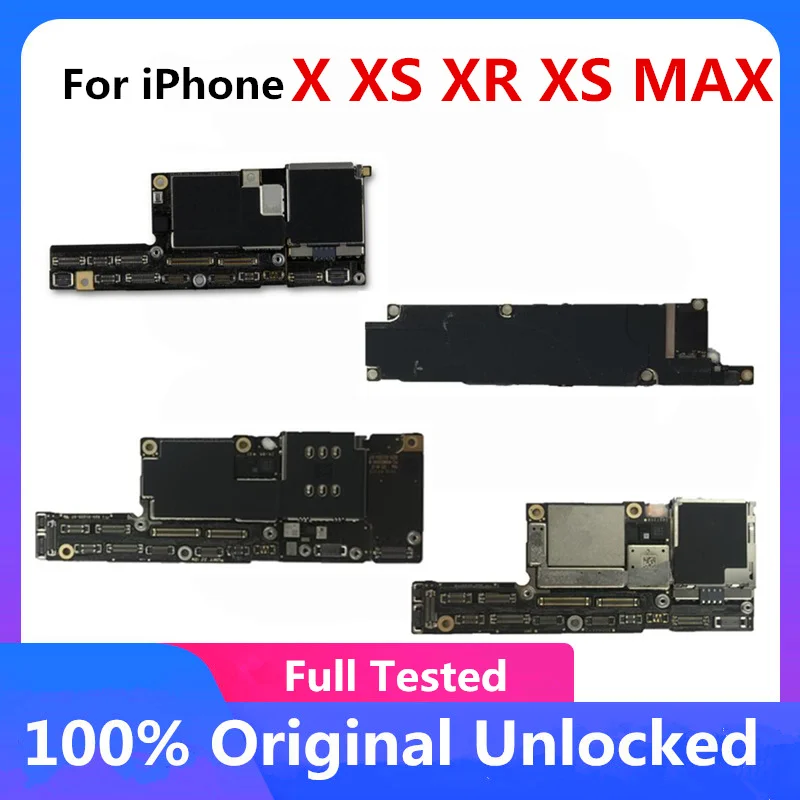 With Face ID/No ID For iPhone X XS XR Max / No Original Unlocked Logic Board Full Chips Clean iCloud Plate | Мобильные телефоны и