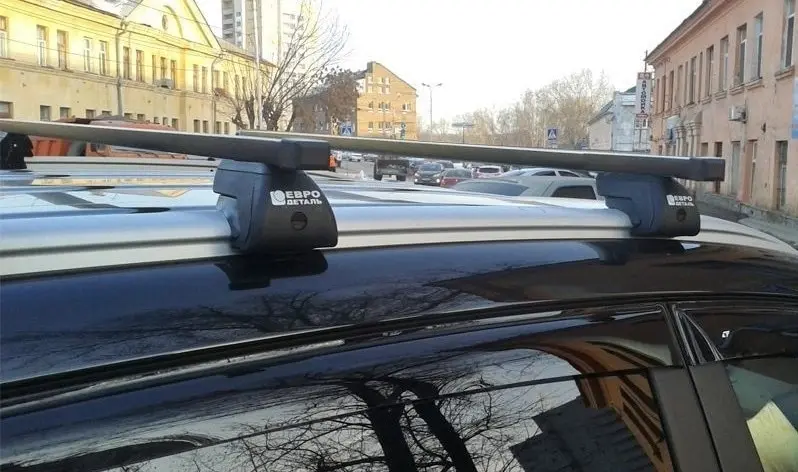 Багажник на крышу ЕвроДеталь с замком прямоугольные дуги 1 25м Mitsubishi ASX 2010-2022