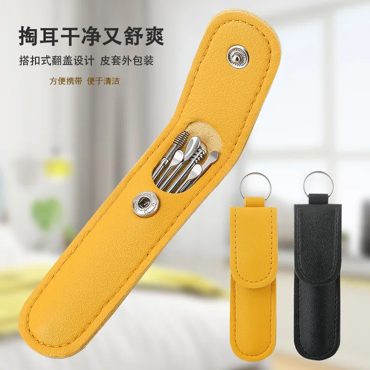 

6PCS/Set Ear Cleaner Wax Pickers Earpick Wax Remover Curette Ear Pick Cleaner Kit Spoon Care Ear Clean Tool boyfriend gift