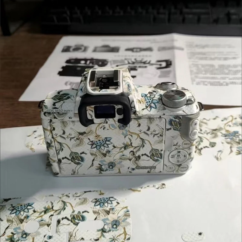 Фото Для Canon M50 II M50II наклейка Huid виниловая пленка анти-Кras пленка для камеры наклейка Eos M50 Mark II M2 EF-M 15-45 18-150 объектив №5