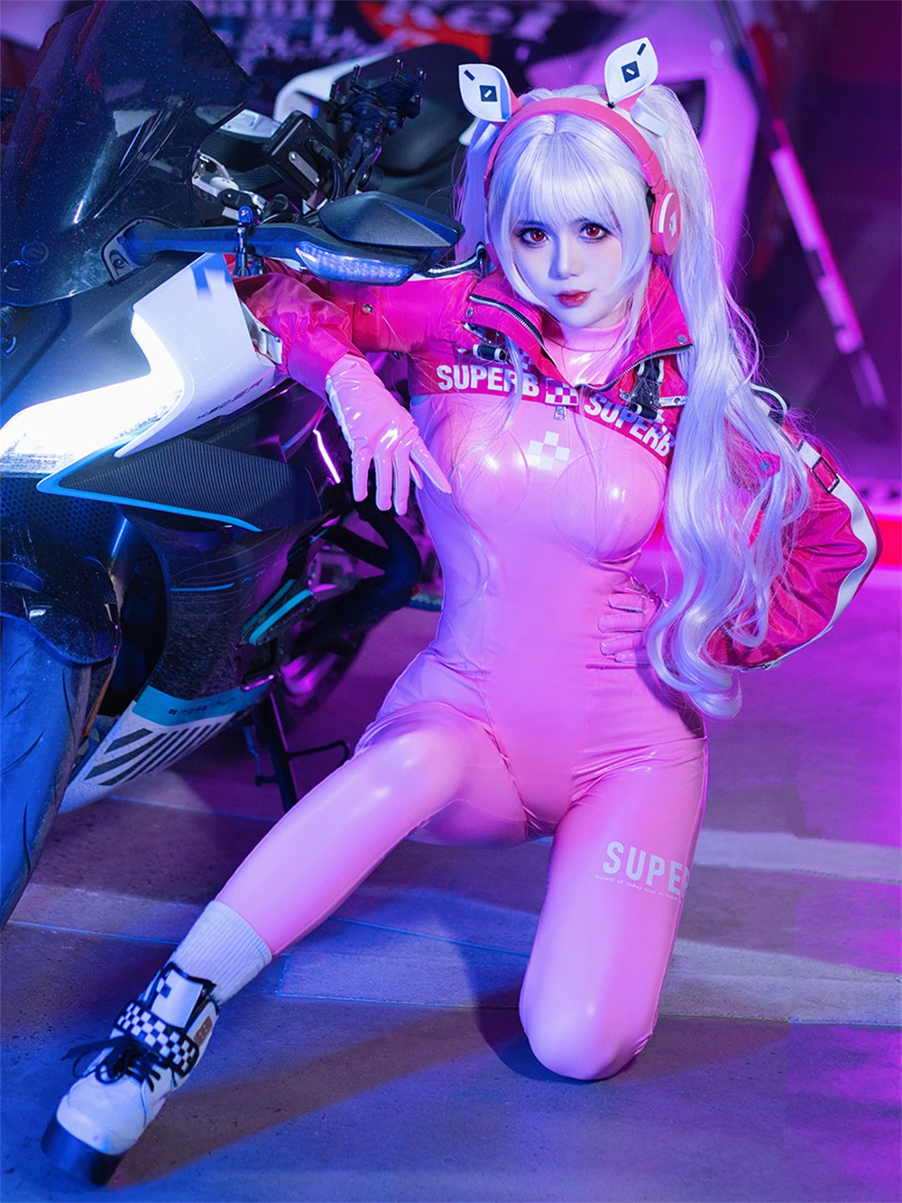 AGCOS Game NIKKE: The Goddess of Victory SR Alice Косплей Костюм Женские розовые комбинезоны