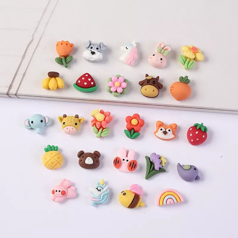 

Pcs Animal Material Kit 3D Resin Flat Cabochons Embellishment Diy Wedding Hairpin accessories Scrapbook Craft