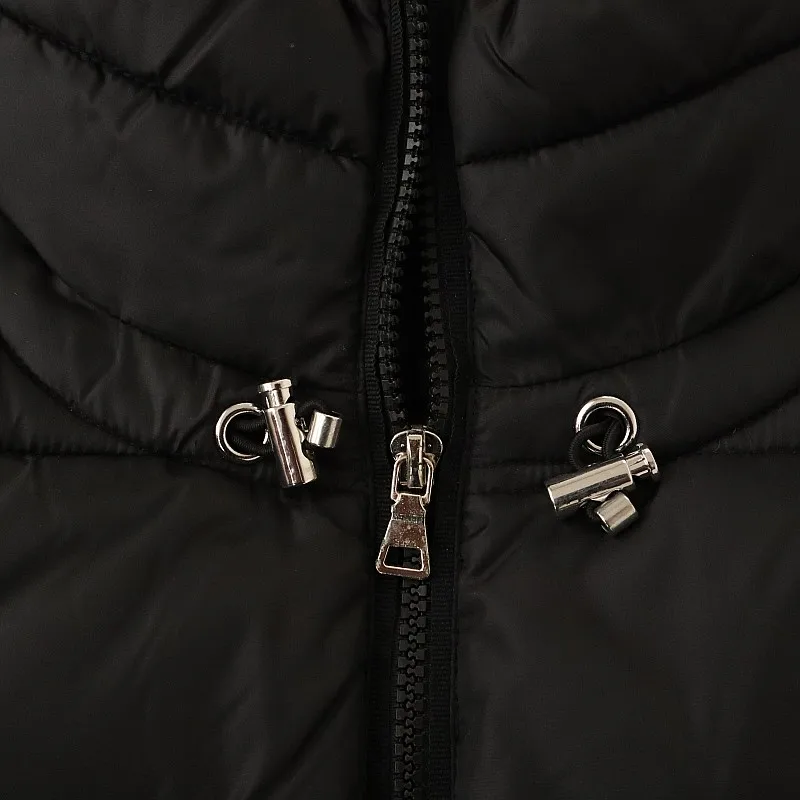 Внешняя торговля новая зимняя женская однотонная двухслойная теплая куртка с