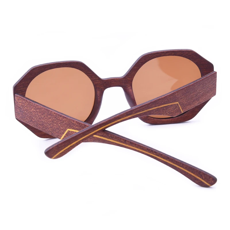 Роскошные дизайнерские солнцезащитные очки для женщин 2022 деревянные желтые