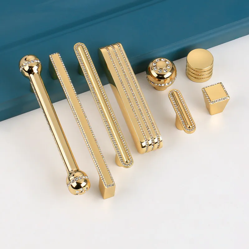 

KK&FING Zinc Alloy Gold Cabinet Knobs Kitchen Door Handles Drawer Cupboard Door Handle Cabinet Handles for Furniture Hardware