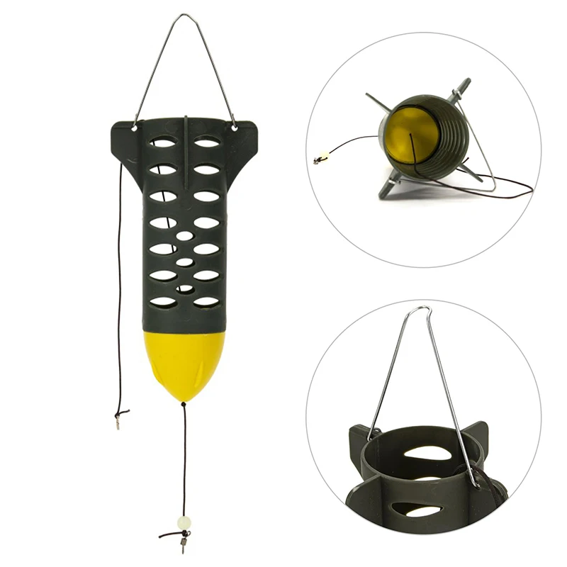 

1PC Fishing Feeder Bait Thrower Carp Fishing Feeder Lure Bait Cage Trap Basket