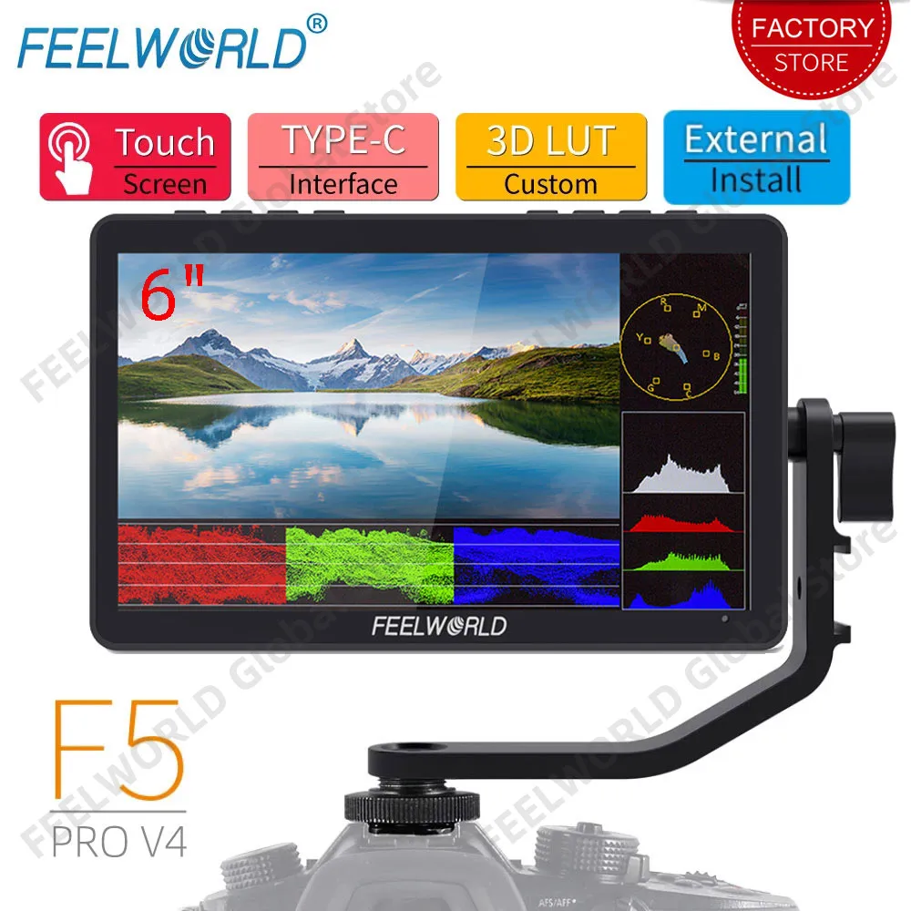Ceny FEELWORLD F5 Pro V4 6 Cal Z Ekranem Dotykowym Lustrzanka Cyfrowa Monitor Zewnętrzny Z IPS 1920x1080 3D LUT 4K HDMI F970 Zestaw Zewnętrzny 5V Type-c Cena FEELWORLD F5 Pro V4 6 Cal Z Ekranem Dotykowym Lustrzanka Cyfrowa Monitor Zewnętrzny Z IPS 1920x1080 3D LUT 4K HDMI F970 Zestaw Zewnętrzny 5V Type-c