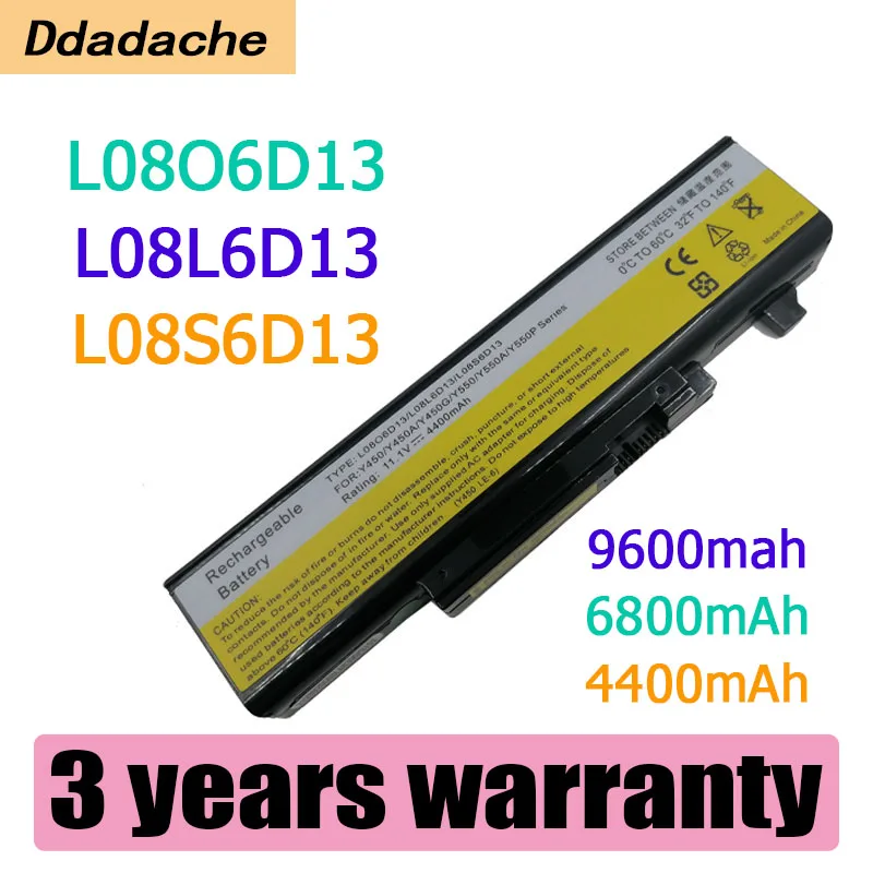 

New 6 Cells Laptop Battery for Lenovo IdeaPad Y450 Y450A Y450G Y550 Y550A L08L6D13 L08O6D13 L08S6D13 FREE SHIPPING