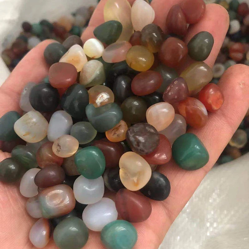 100% натуральный красочный гранулированный Агат хрустальный камень