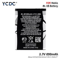 2021 new 3 7v 890mah bl 5b battery rechargeable bl 5b bl5b phone lithium bateria for nokia 3220 3230 5140 5140i 5200 5208 5300