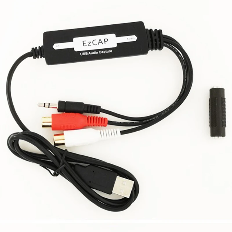 

USB Audio Capture Cassette To CD/MP3 Converter MP3 WMA WAVE Recorder Edit Audio to Digital RCA R/L 3.5mm audio input