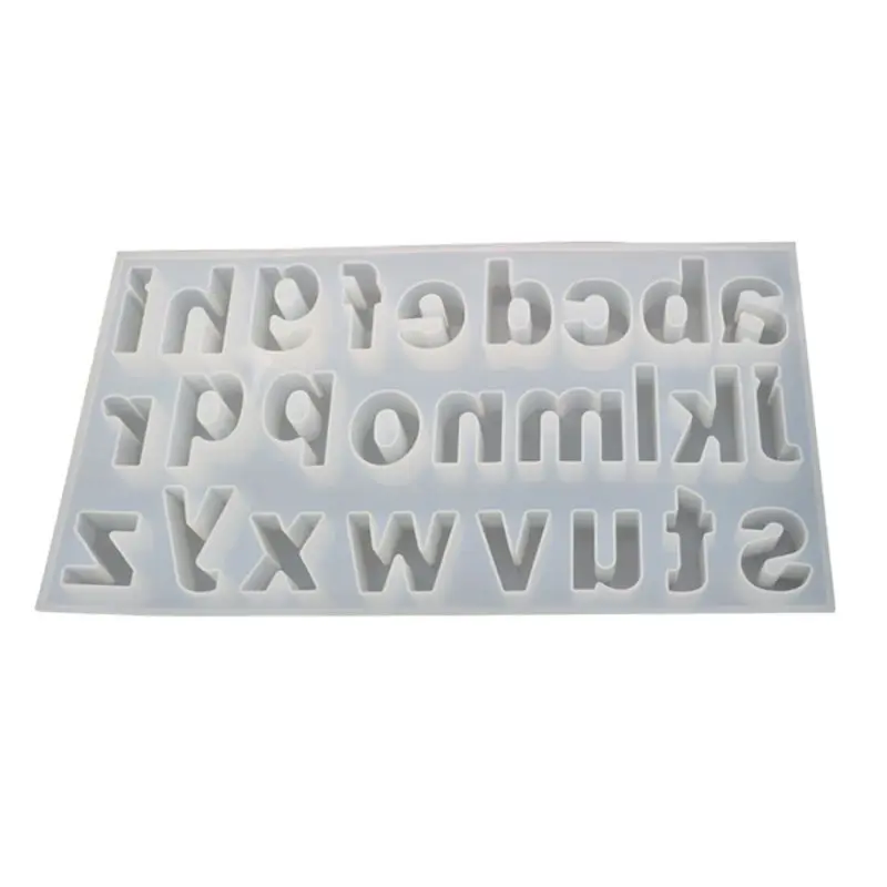 

for Creative Jewelry Making Mould Keychains Craft DIY Crystal Epoxy Mold Lowercase Letter Molds Mirror Handmade Pendant