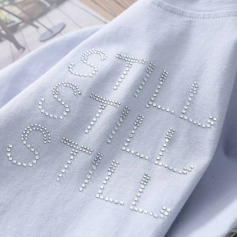 Детский комплект из 2 предметов кружевная Лоскутная футболка с коротким рукавом