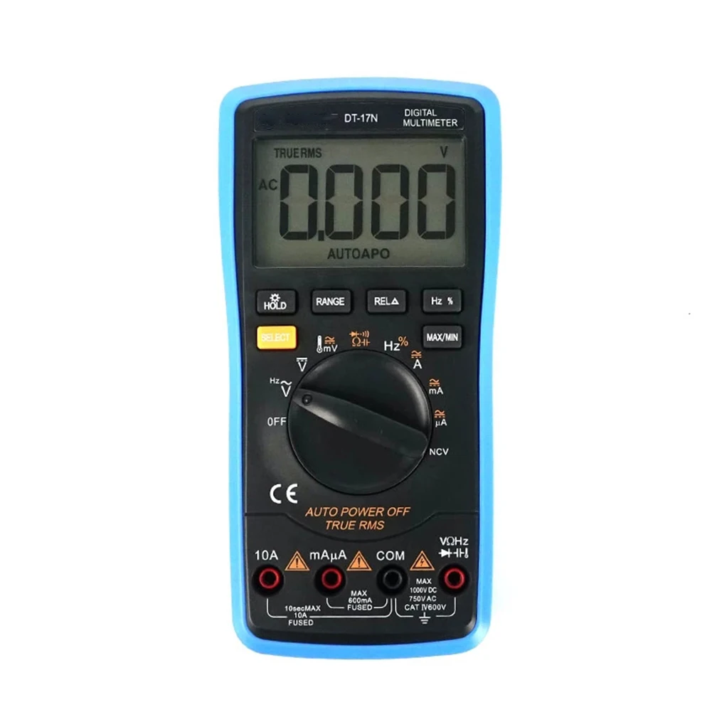 

DT-17N Auto Range LCD Display Digital Multimeter Automatic Instrument Tester Voltmeter Voltage Tester Meter Multimetro