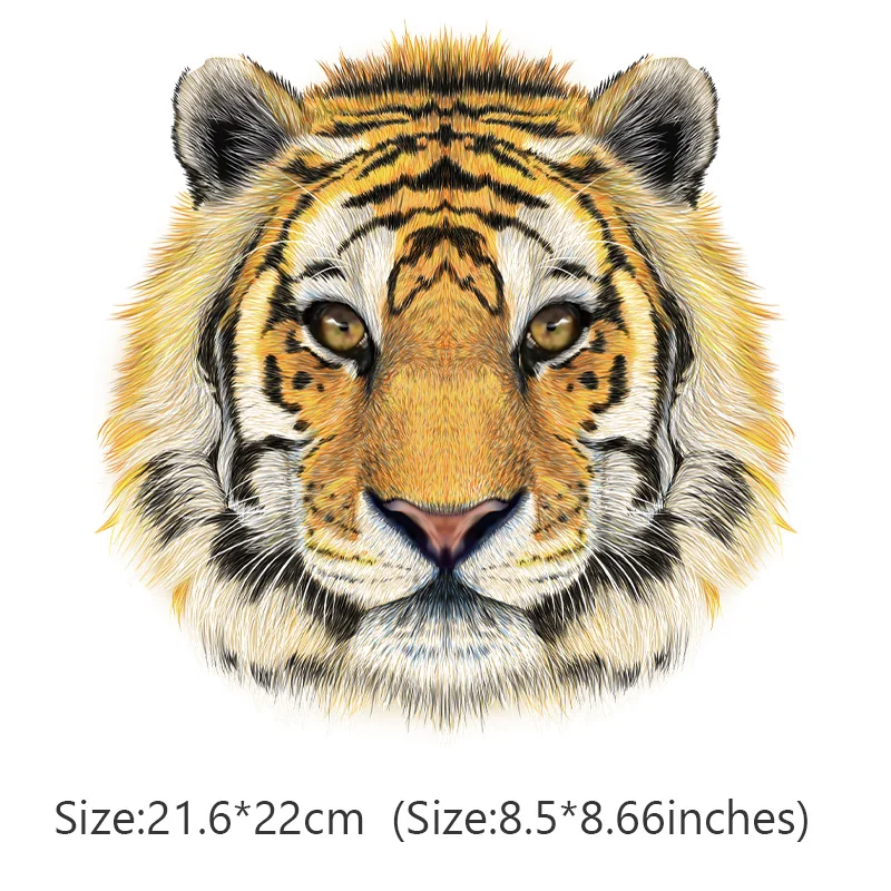 Классическое животное голова тигра сделай сам теплопередача для детей футболка