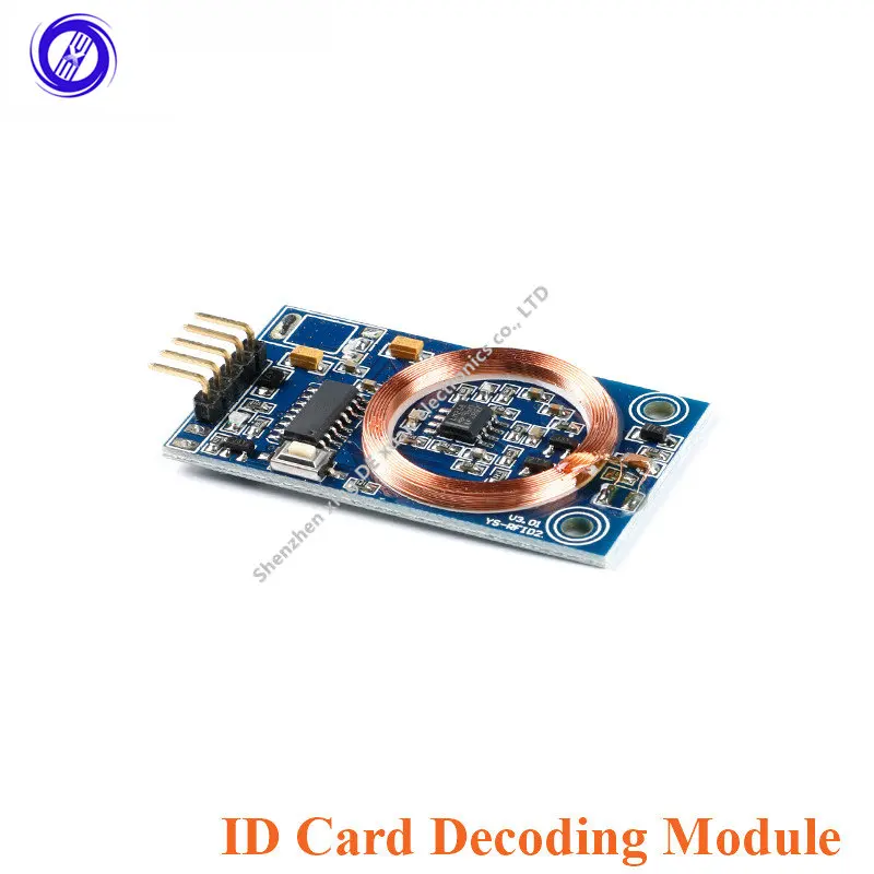 

Декодер для ID-карт, декодирование, модуль считывания RFID 125 кГц TK4100 UART, выходная плата для контроля доступа, модификация «сделай сам», 1 шт.