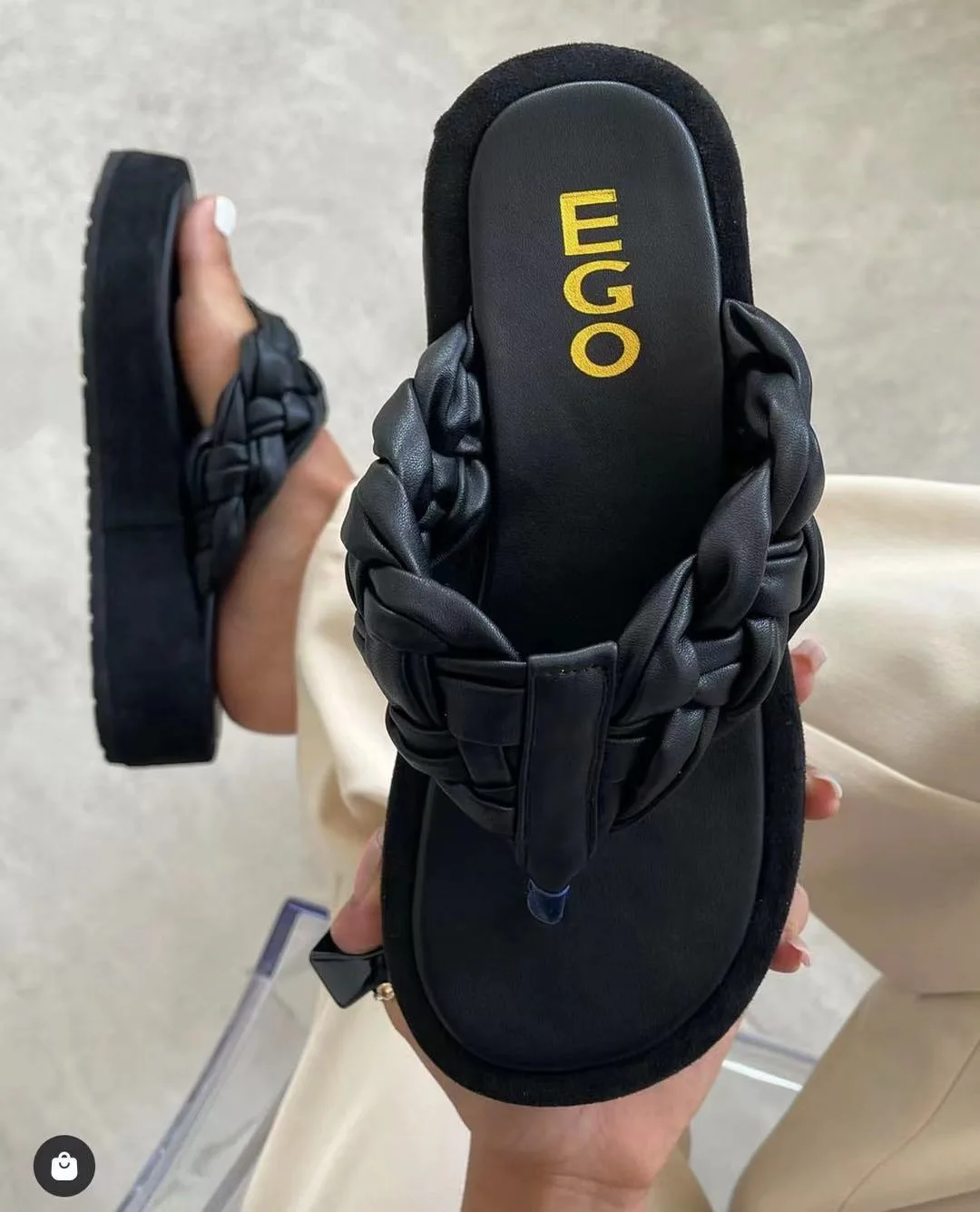 

Women's Summer Flip Flops Footwear Sandale Slides Women Platform Shoes Slippers Woman Toe Sandals 2022 Ladies Braided Sandalias