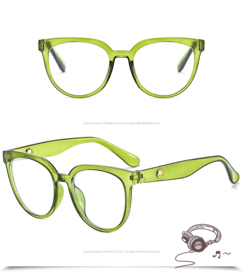 

Trend Transparent Computer Glasses Frame Women Men Anti Blue Light Cat Eye Eyewear Blocking Glasses Optical Spectacle Eyeglass