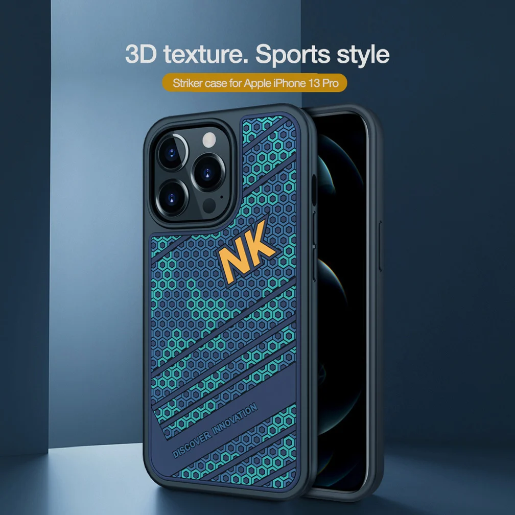 

For iPhone 13 Pro Case Nillkin Striker Case 3D Texture Silicone Sports Style Phone Shell For iPhone 13 13 Pro Max Back Cover