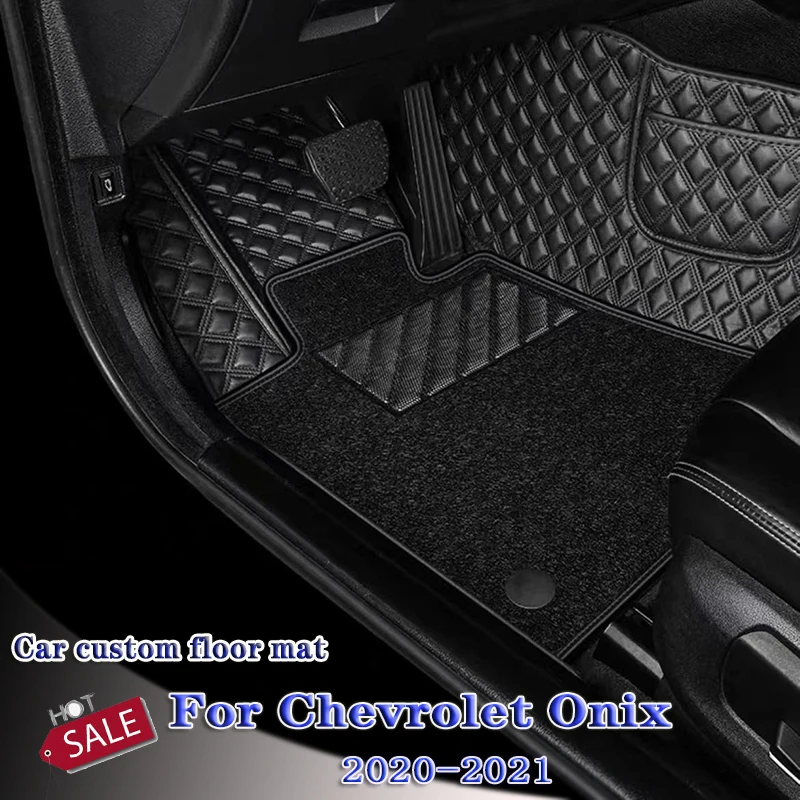 

Car Floor Mats For Chevrolet Onix CAVALIER 2020 2021 Auto Carpets Rugs interior Accessories styling Foot Covers Automoblies