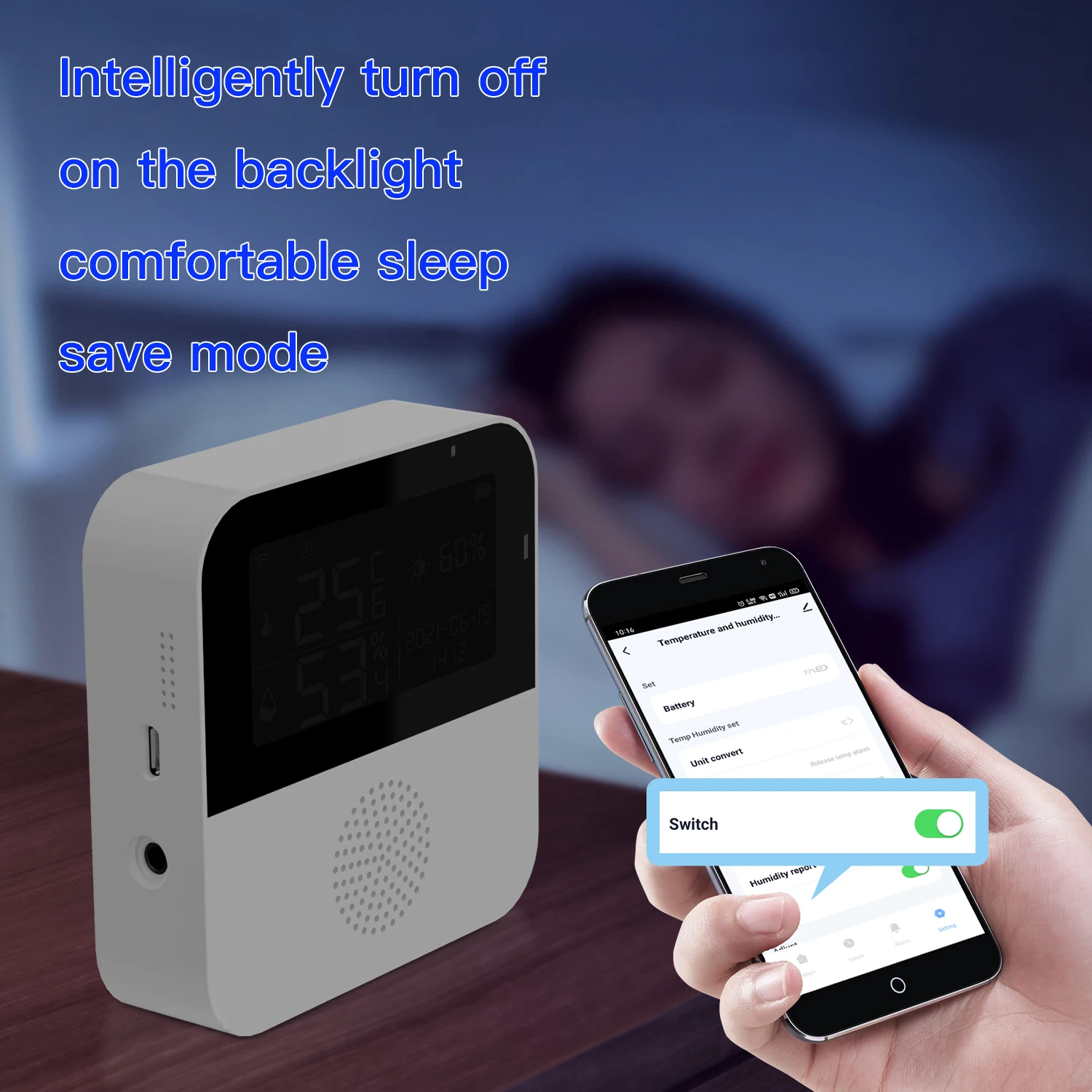 Tuya Smart WIFI Temperature and Humidity Sensor with Backlight LCD Display Indoor Thermometer Hygrometer Meter Support Alexa |